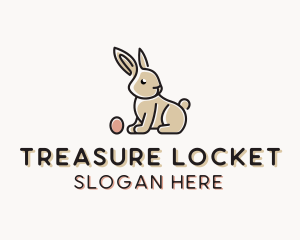 Easter Bunny Egg logo design