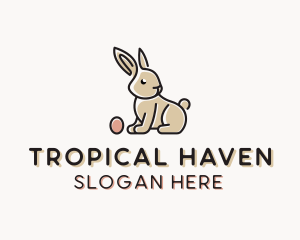 Easter Bunny Egg logo design