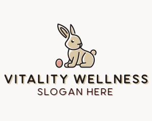 Easter Bunny Egg logo design