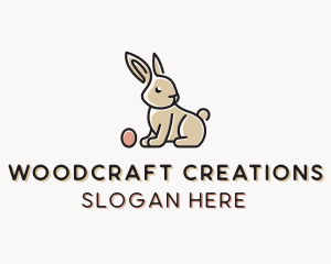 Easter Bunny Egg logo design