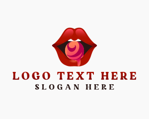 Sugar - Sexy Lips Candy logo design
