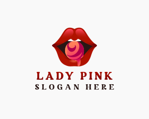 Food - Sexy Lips Candy logo design