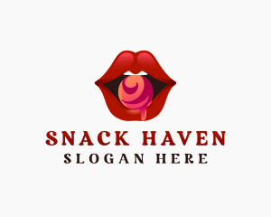 Sexy Lips Candy logo design