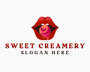 Sexy Lips Candy logo design