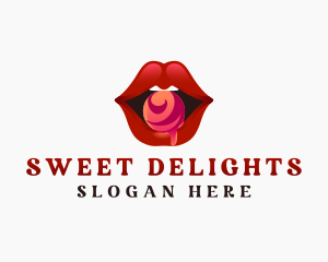 Sexy Lips Candy logo design