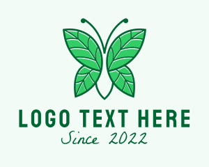 Farming - Agriculture Butterfly Gardening logo design