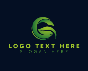 Letter G - Eco Wellness Leaf logo design