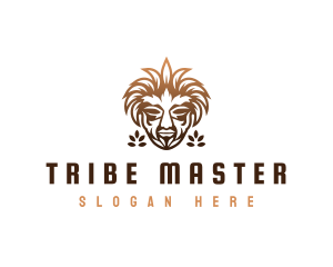 Traditional Tribal Mask logo design