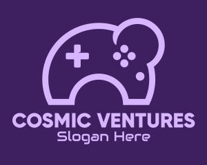 Purple Moon Controller logo design