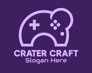 Crater - Purple Moon Controller logo design