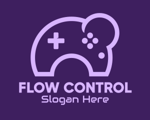 Purple Moon Controller logo design