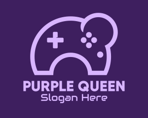 Purple Moon Controller logo design