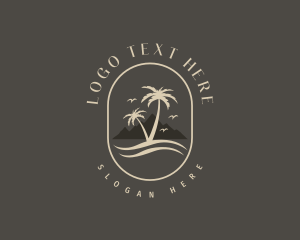 Coast - Tropical Beach Resort logo design