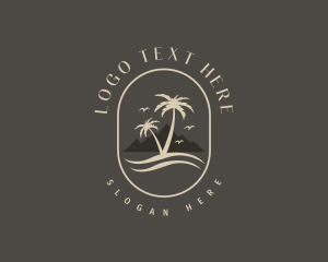 Tropical Beach Resort Logo