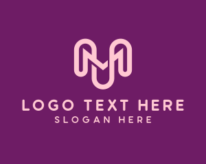 Pink - Company Business Letter M logo design