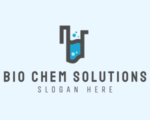 Chemical Test Tube  logo design