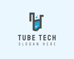 Tube - Chemical Test Tube logo design