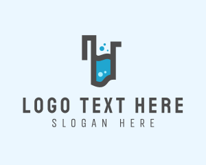 Research - Chemical Test Tube logo design