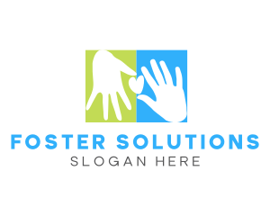 Foster - Hand Heart Community logo design