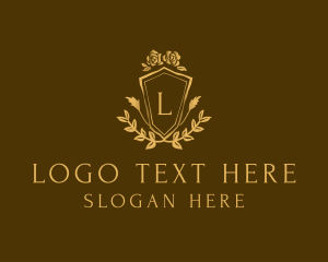 Royal - Gold Fashion Royal Shield logo design