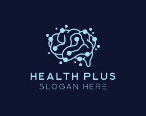 Human Brain Circuit logo design