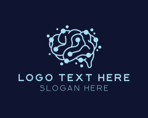 Mental Health - Human Brain Circuit logo design