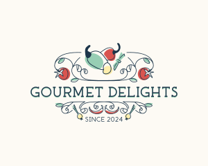 Gourmet Spicy Restaurant logo design