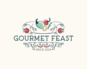 Gourmet Spicy Restaurant logo design