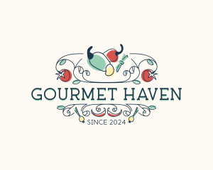 Gourmet Spicy Restaurant logo design