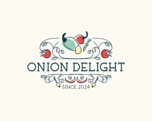 Onion - Gourmet Spicy Restaurant logo design