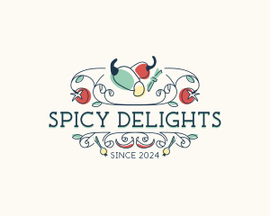 Gourmet Spicy Restaurant logo design