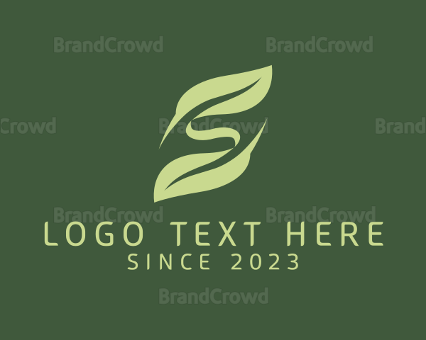 Eco Friendly Leaf Letter S Logo