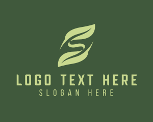 Eco Leaf Letter S  logo design