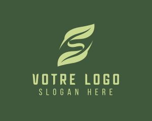 Eco Leaf Letter S  Logo