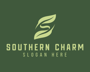 Eco Leaf Letter S  logo design