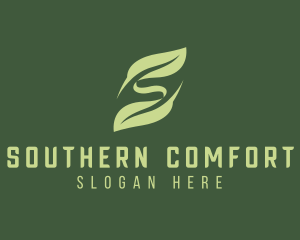 Eco Leaf Letter S  logo design