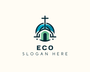 Religious - Catholic Cathedral Church logo design