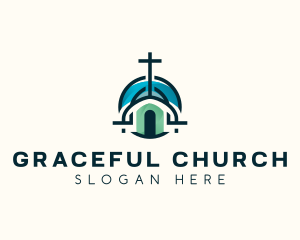 Catholic Cathedral Church logo design