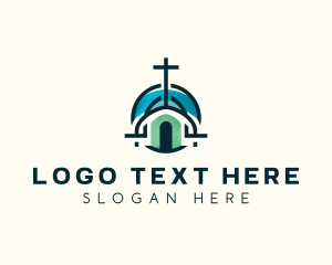 Cathedral - Catholic Cathedral Church logo design