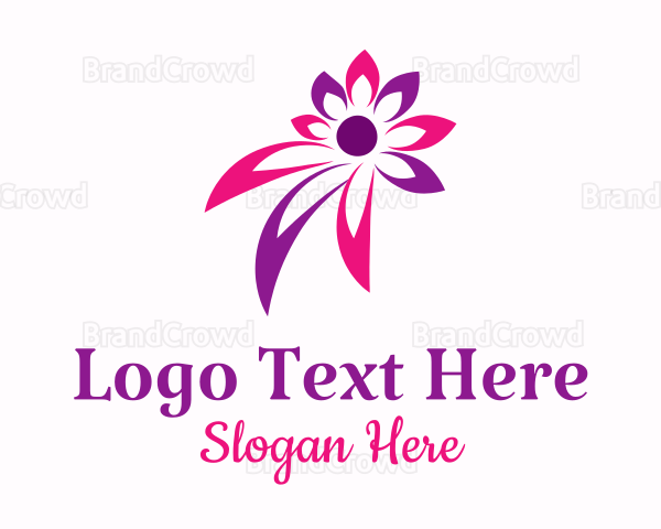 Abstract Flower Spa Logo