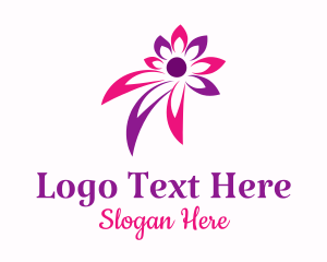 Abstract Flower Spa Logo