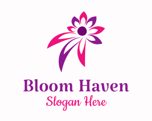 Abstract Flower Spa logo design