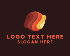 Planet - Desert Dunes Planet World logo design