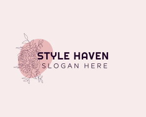 Elegant Floral Shop logo design