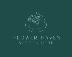 Flower Wellness Salon logo design