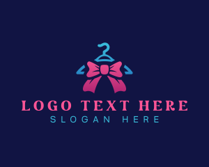 Hanger - Fashion Ribbon Hanger logo design