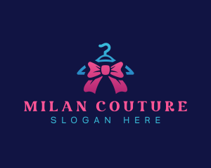 Fashion Ribbon Hanger logo design