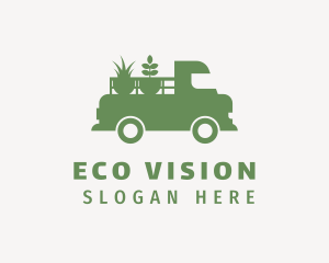 Lawn Plants Truck logo design