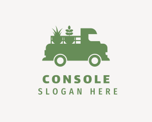 Eco Friendly - Lawn Plants Truck logo design