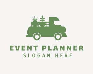 Grass - Lawn Plants Truck logo design